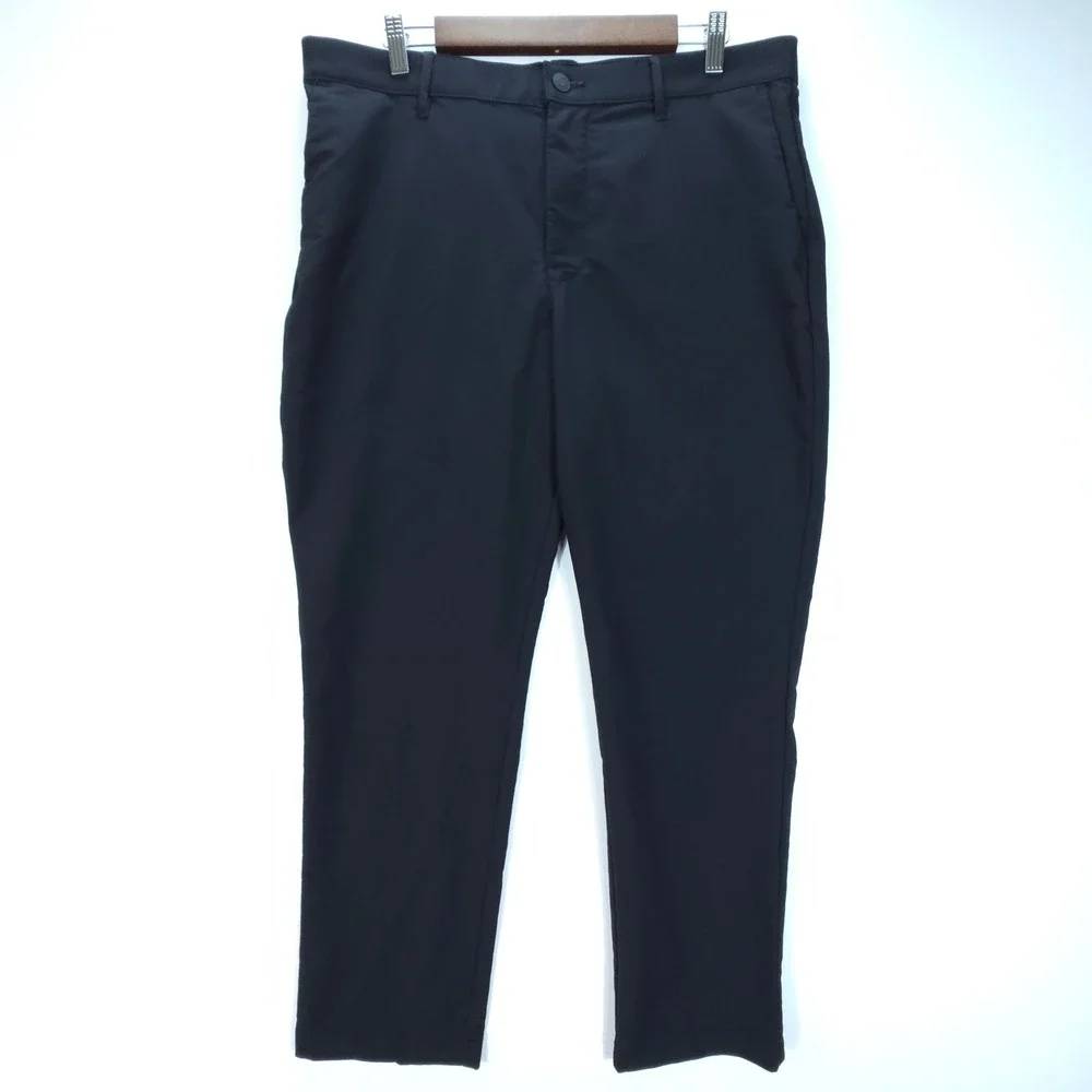 Streetwear Banana Republic Pants Men 36x29 Black Performance Chino Slim Straight